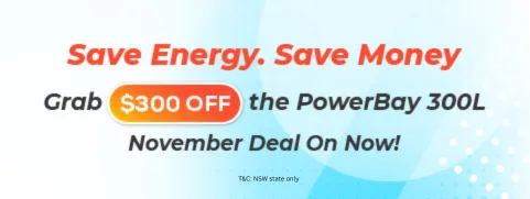 300$ off on Powerbay Heat Pump mobile