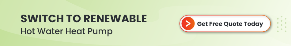 Image promoting the switch to a renewable hot water heat pump for eco-friendly heating solutions