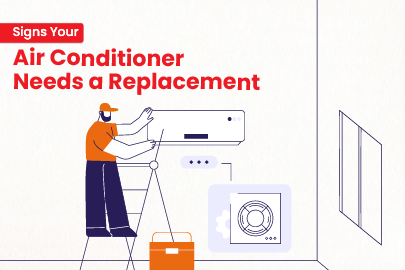 An air conditioning unit that is outdated and needs replacement to maintain efficient cooling