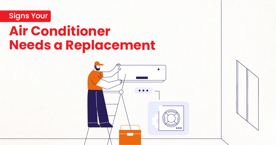An air conditioning unit that is outdated and needs replacement to maintain efficient cooling