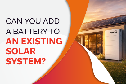 Can you add a battery to an existing solar system featuring home solar battery storage solution for Australian households