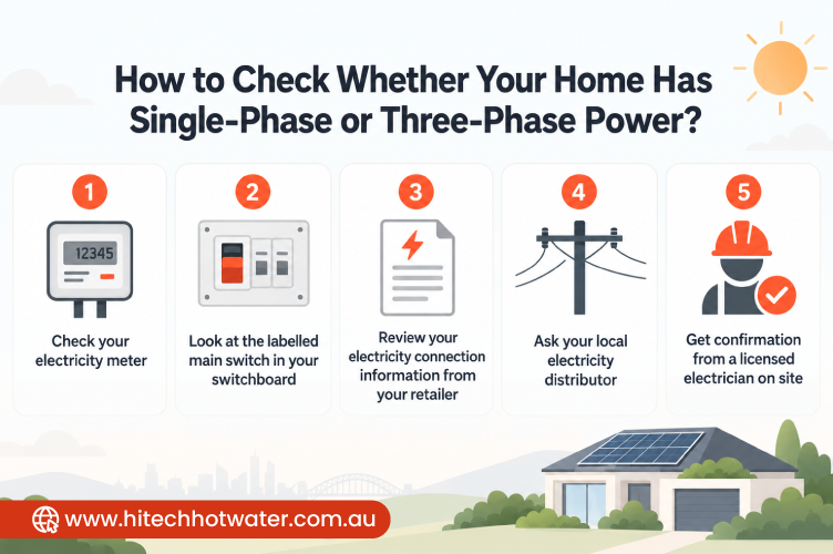 Australian solar power infographic explaining how phase type affects solar system size, export capacity and connection requirements.